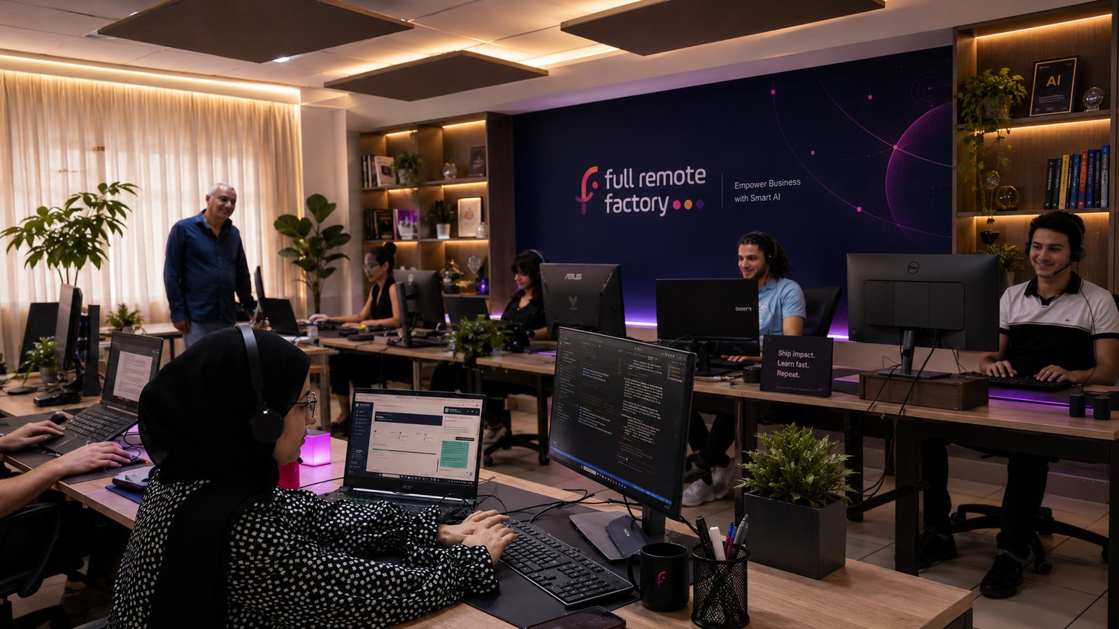 L’équipe FURY au travail, centre d’excellence de Tunis